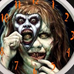 The Exorcist Girl led clock